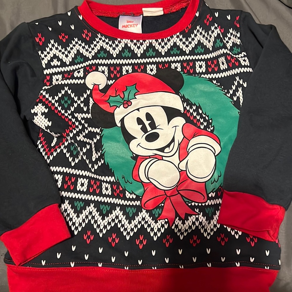 Kids Disney Mickey Mouse ugly Christmas sweater